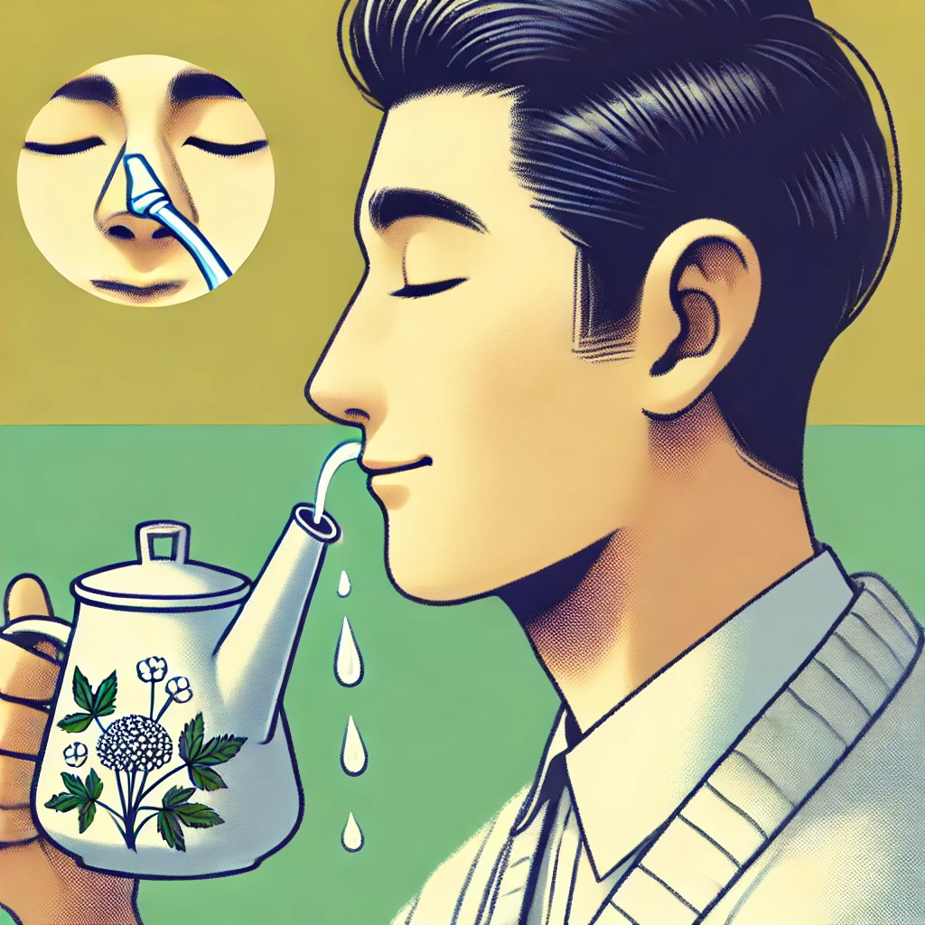 saline nasal irrigation Home Remedies for Allergies